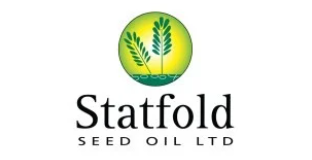 Logo of Statfold Seed Oil Ltd featuring green wheat stalks inside a yellow circle.