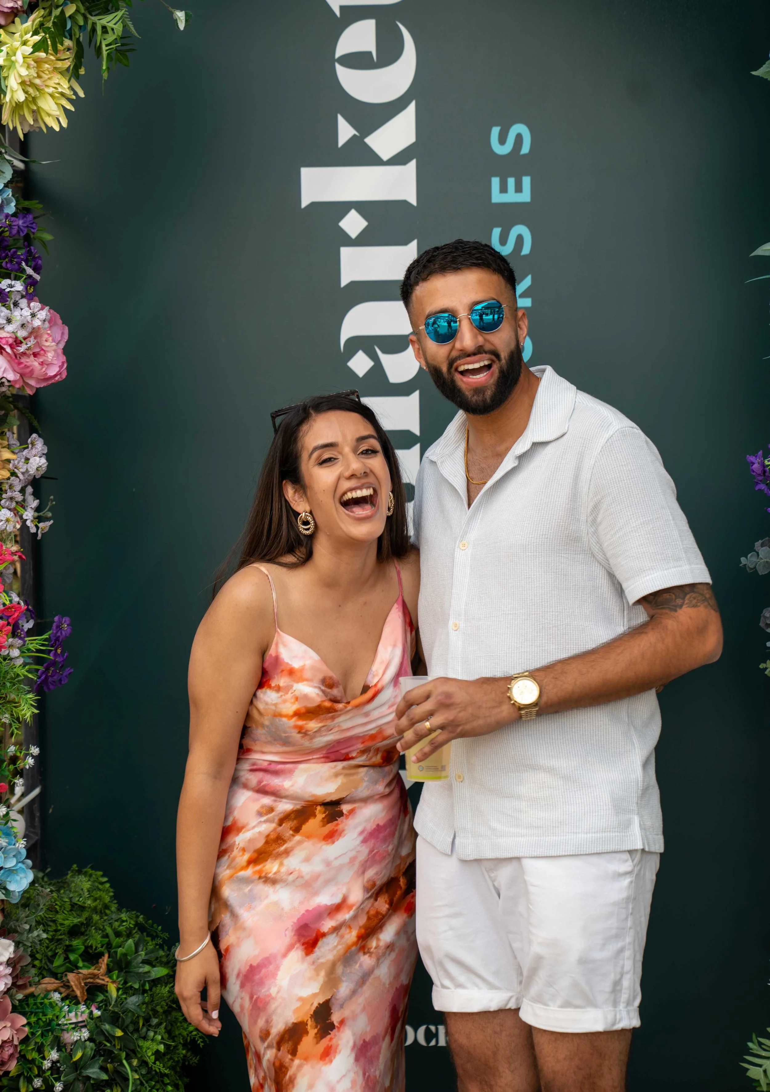 couple photography at newmarket racecourse summer series event photography by photobox events