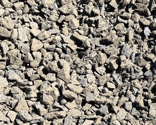 Close-up view of loose gravel or small rocks.