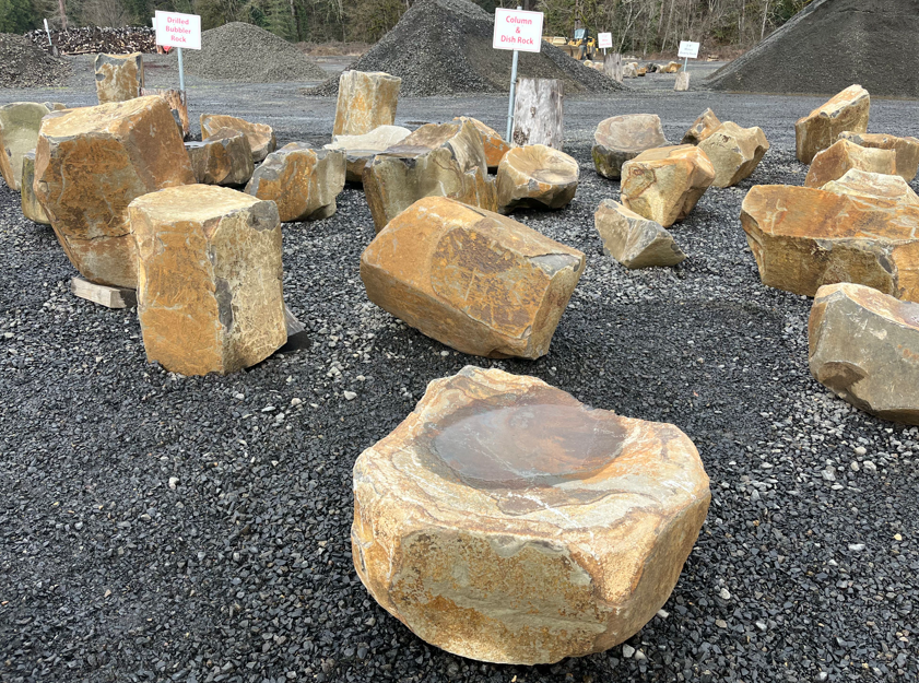 Close-up of loose, gray dirt and rocks.