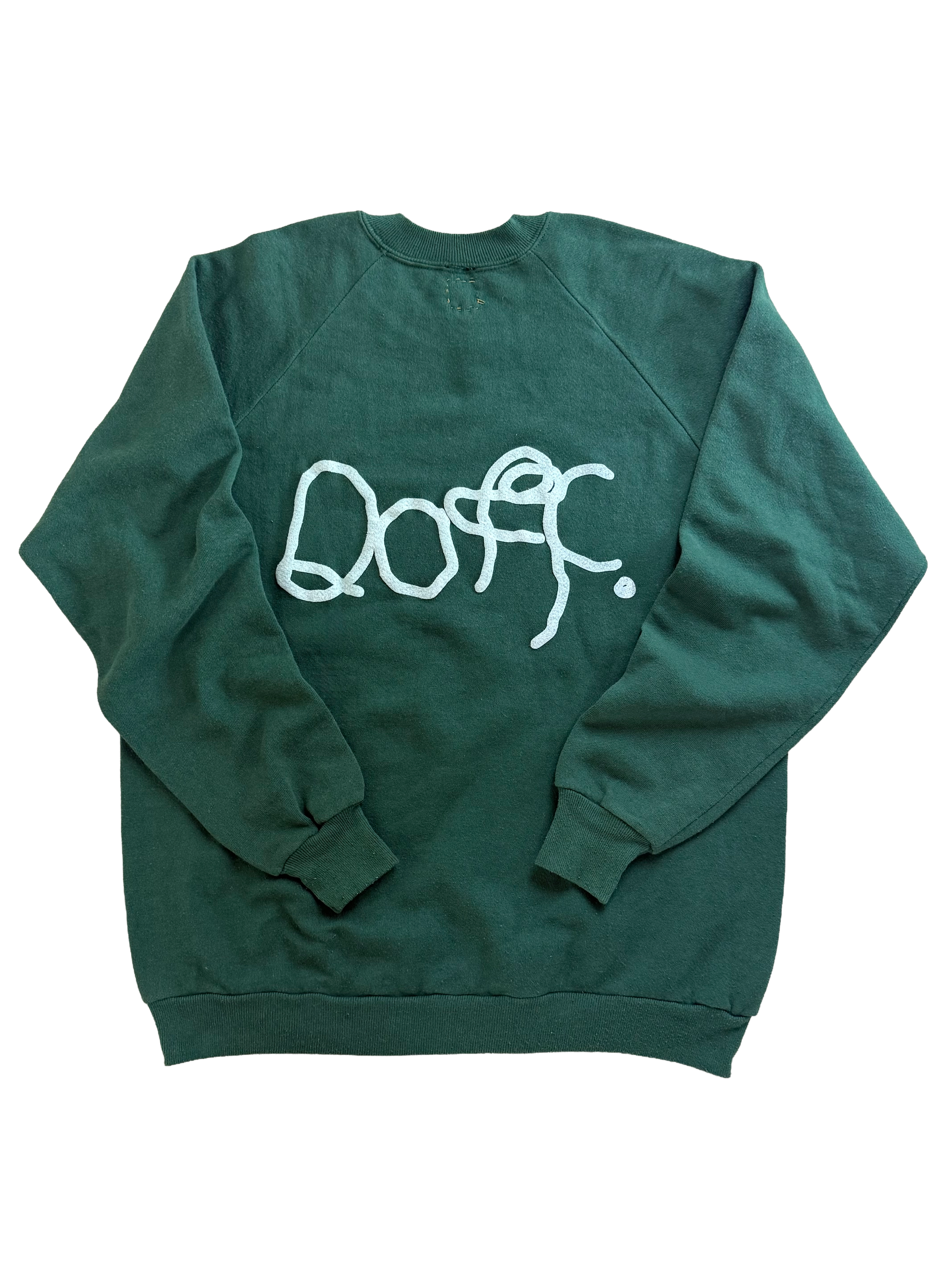GREEN VINTAGE DOFF CREWNECK (SMALL)