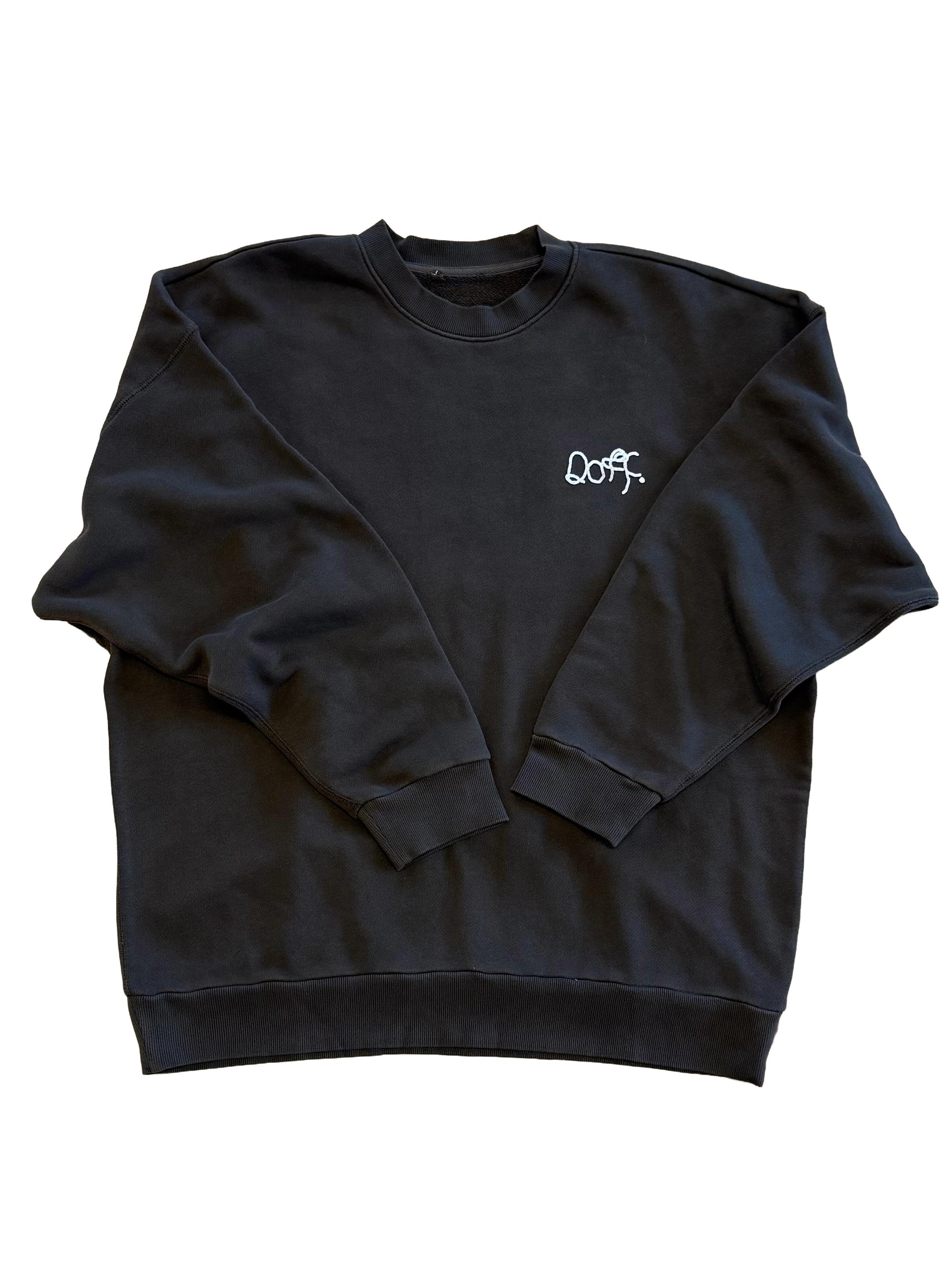 BLACK DOFF CREWNECK (MEDIUM)
