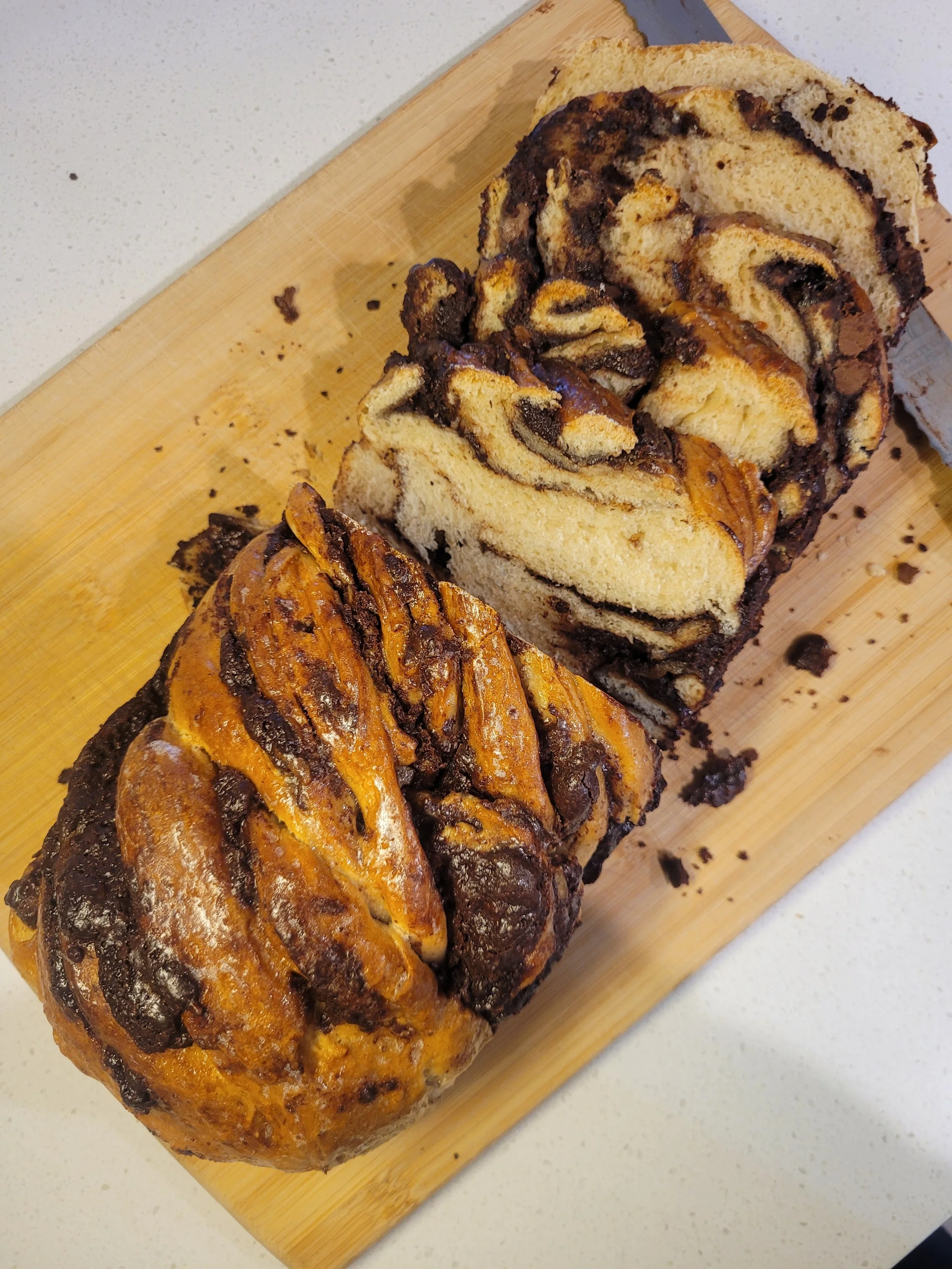 Sourdough Chocolate Babka Bread