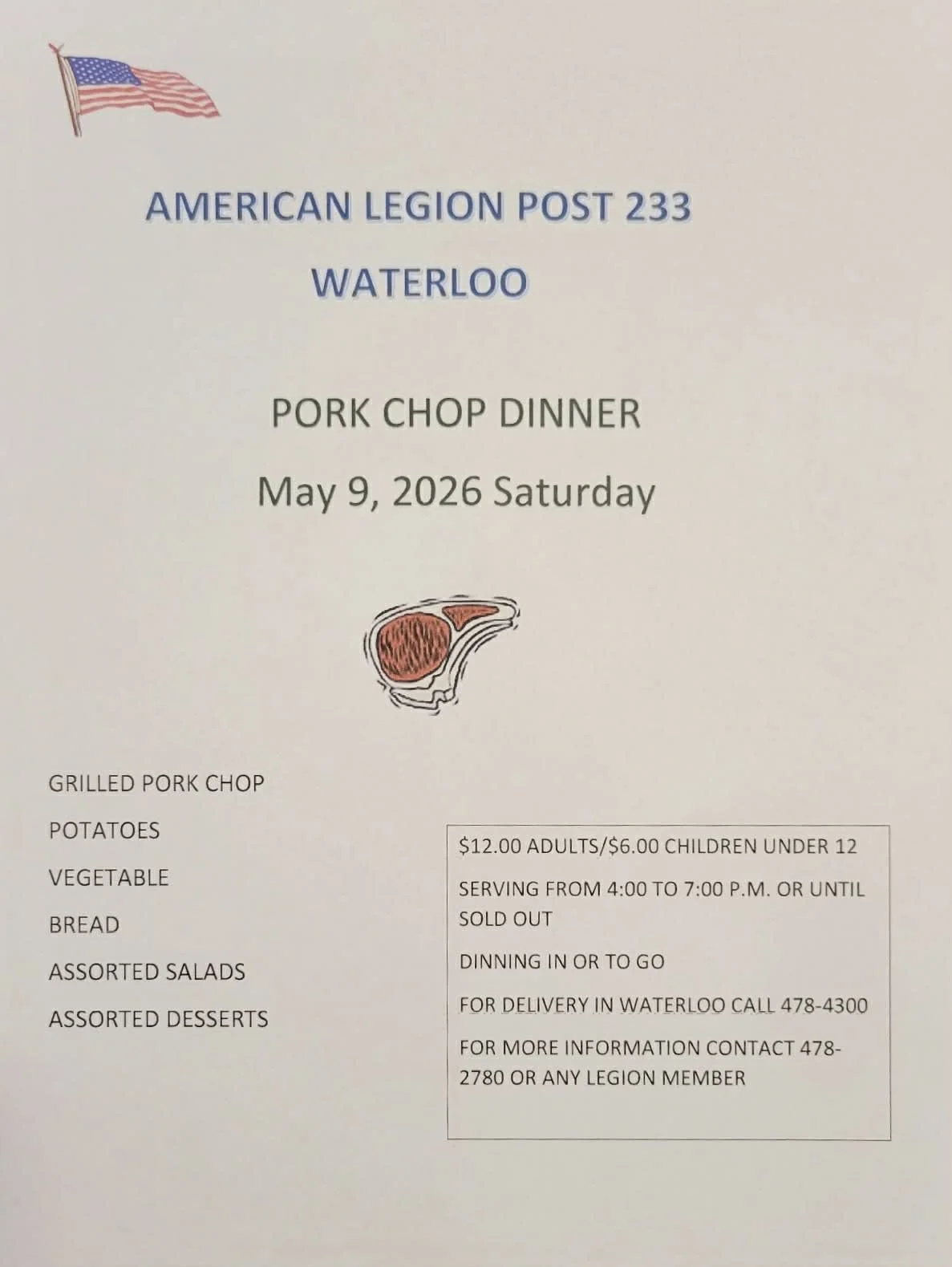 Pork Chop Dinner