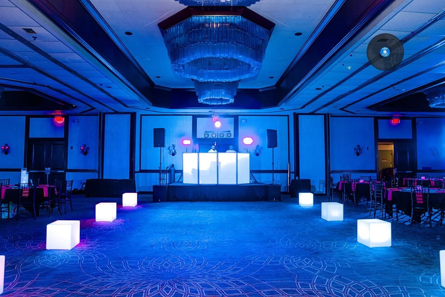 DJ, Sound system and Lighting at a Bat Mitzvah in Boca Raton Florida by Baseline Studio