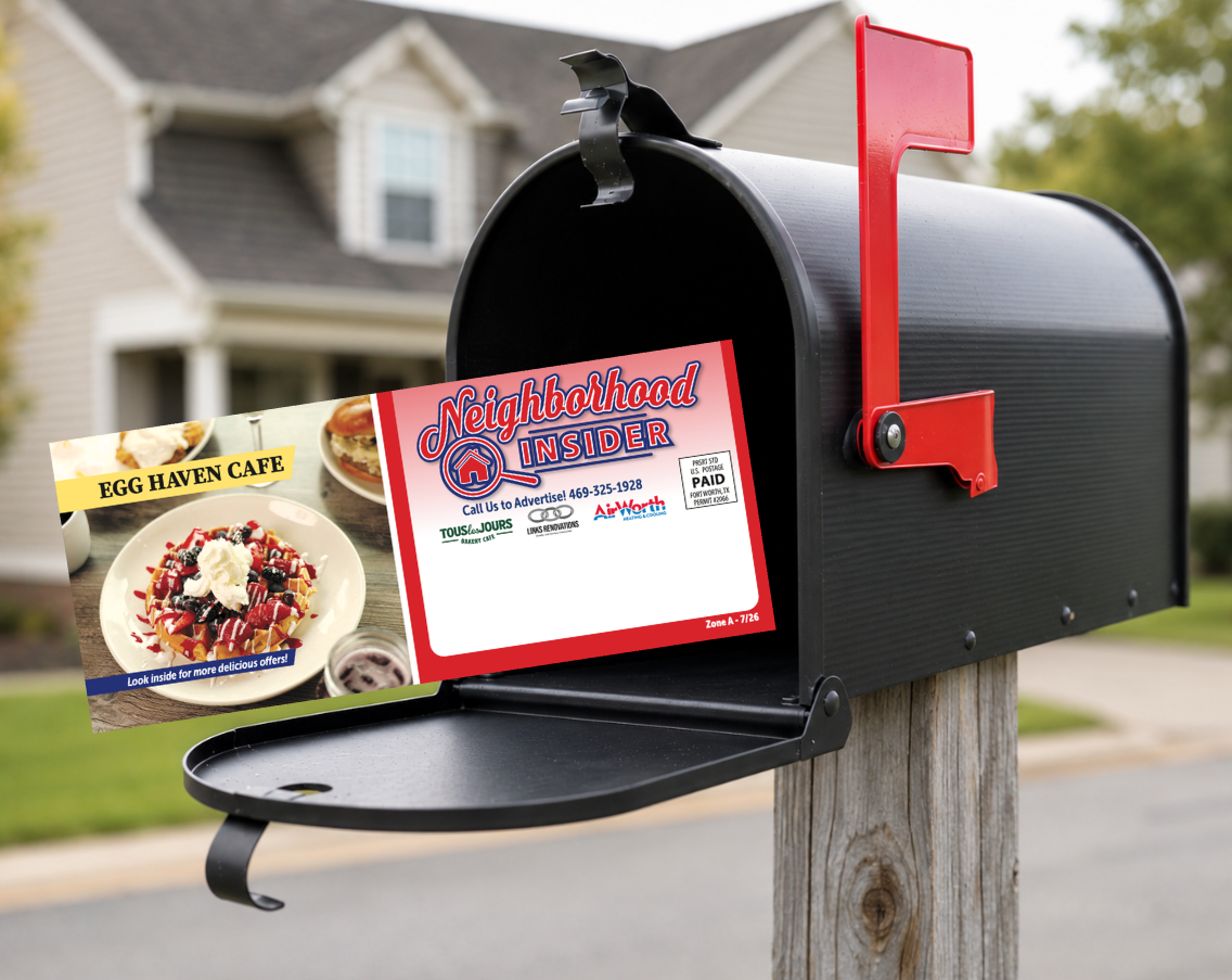 Direct Mail, marketing, Neighborhood Insider. Advertising