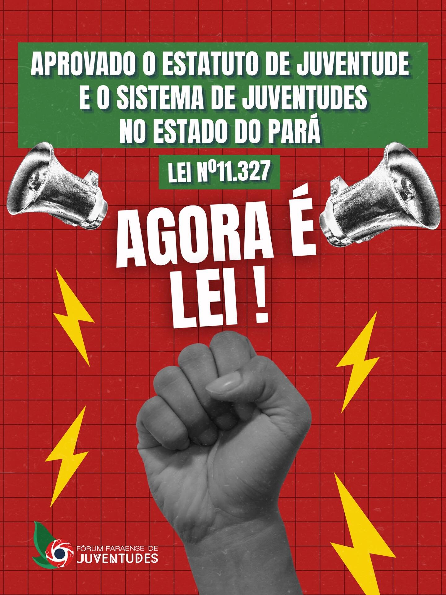 Dizem que as paraenses t&ecirc;m o molho... mas o Governo quer economizar nos ingredientes! 👀🌶️

Aprovamos o Estatuto da Juventude (Lei 11.327)! &Eacute; uma vit&oacute;ria GIGANTE da nossa mobiliza&ccedil;&atilde;o. Mas, ao ler o Di&aacute;rio Ofi