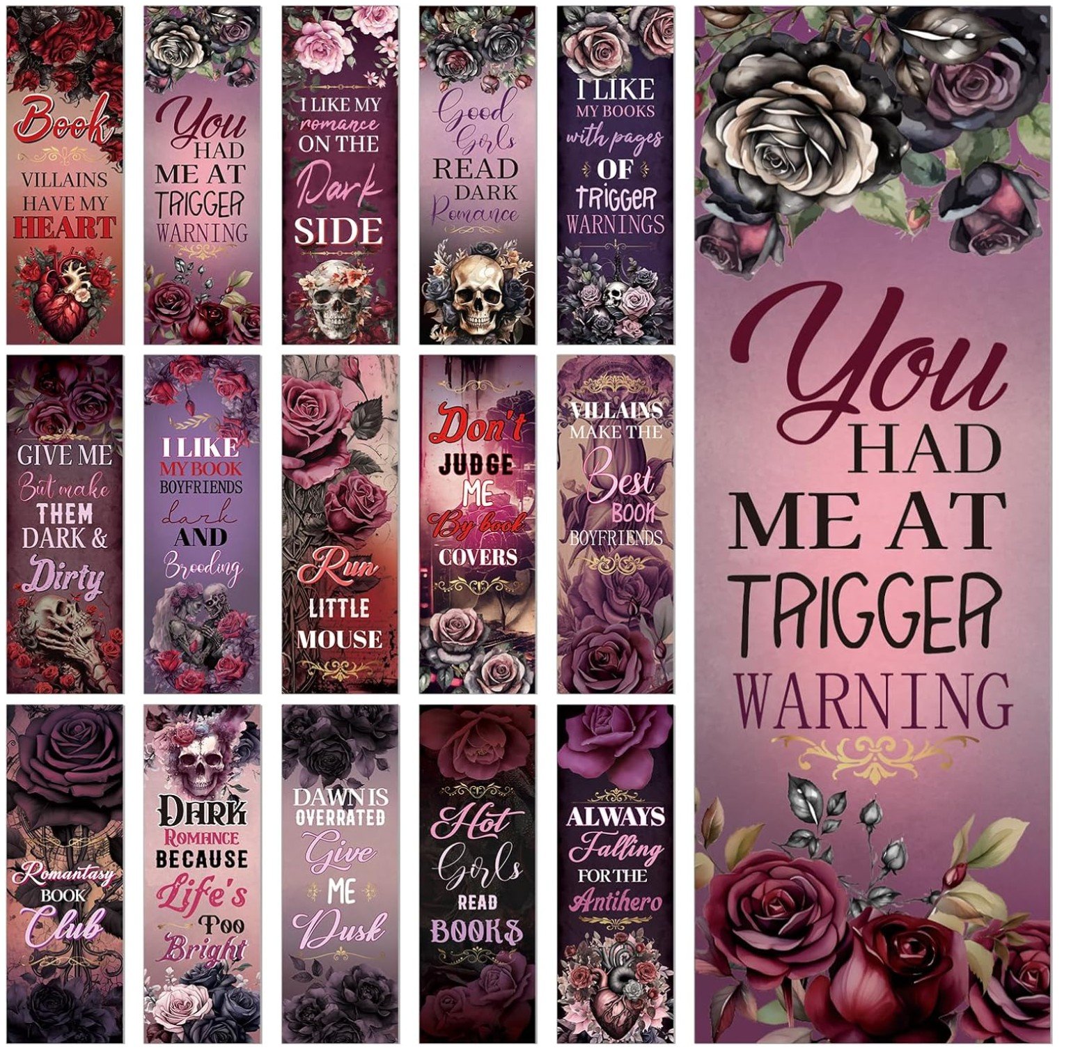 Dark Romance Bookmarks