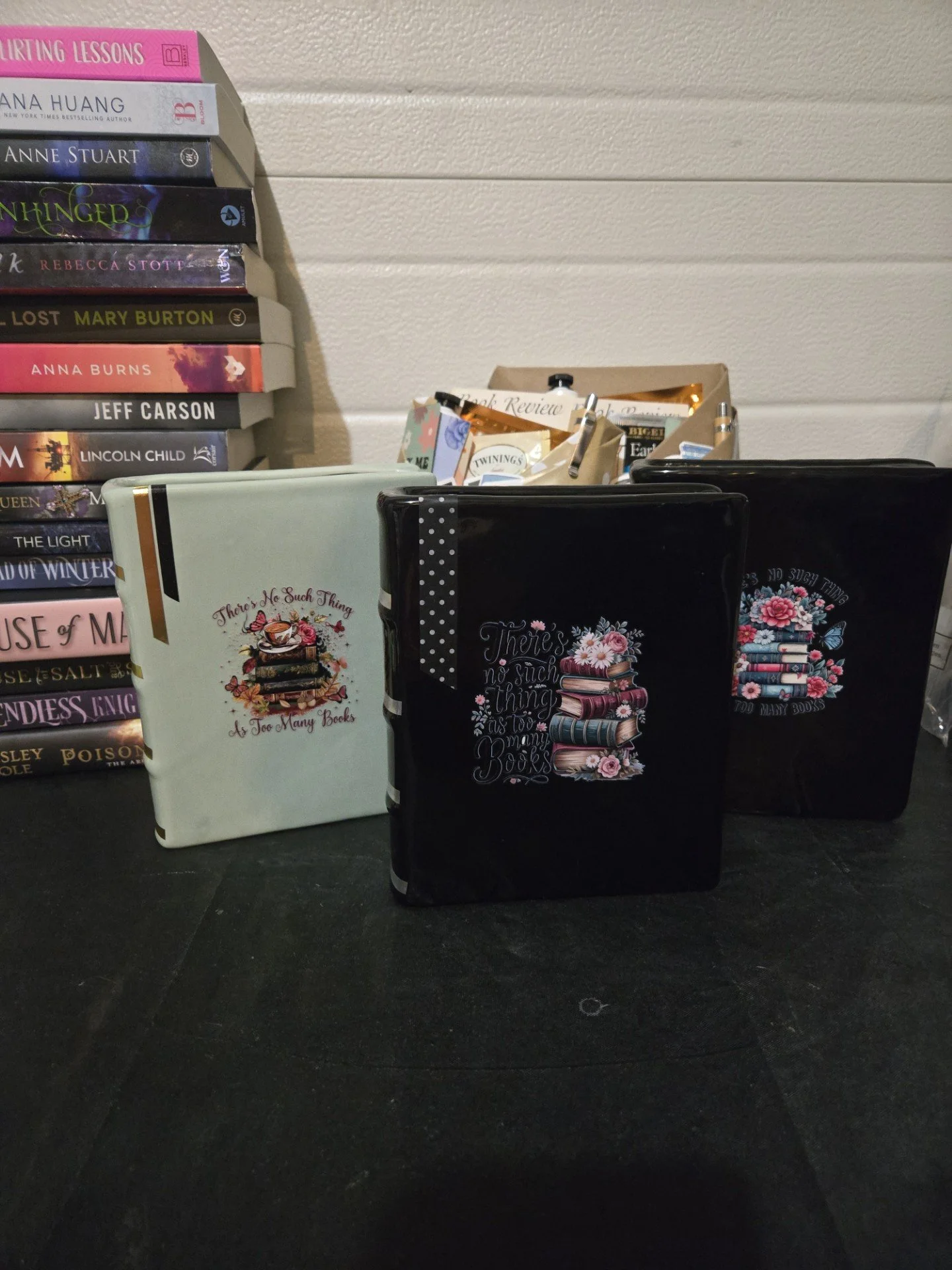 Glass Book style Vase