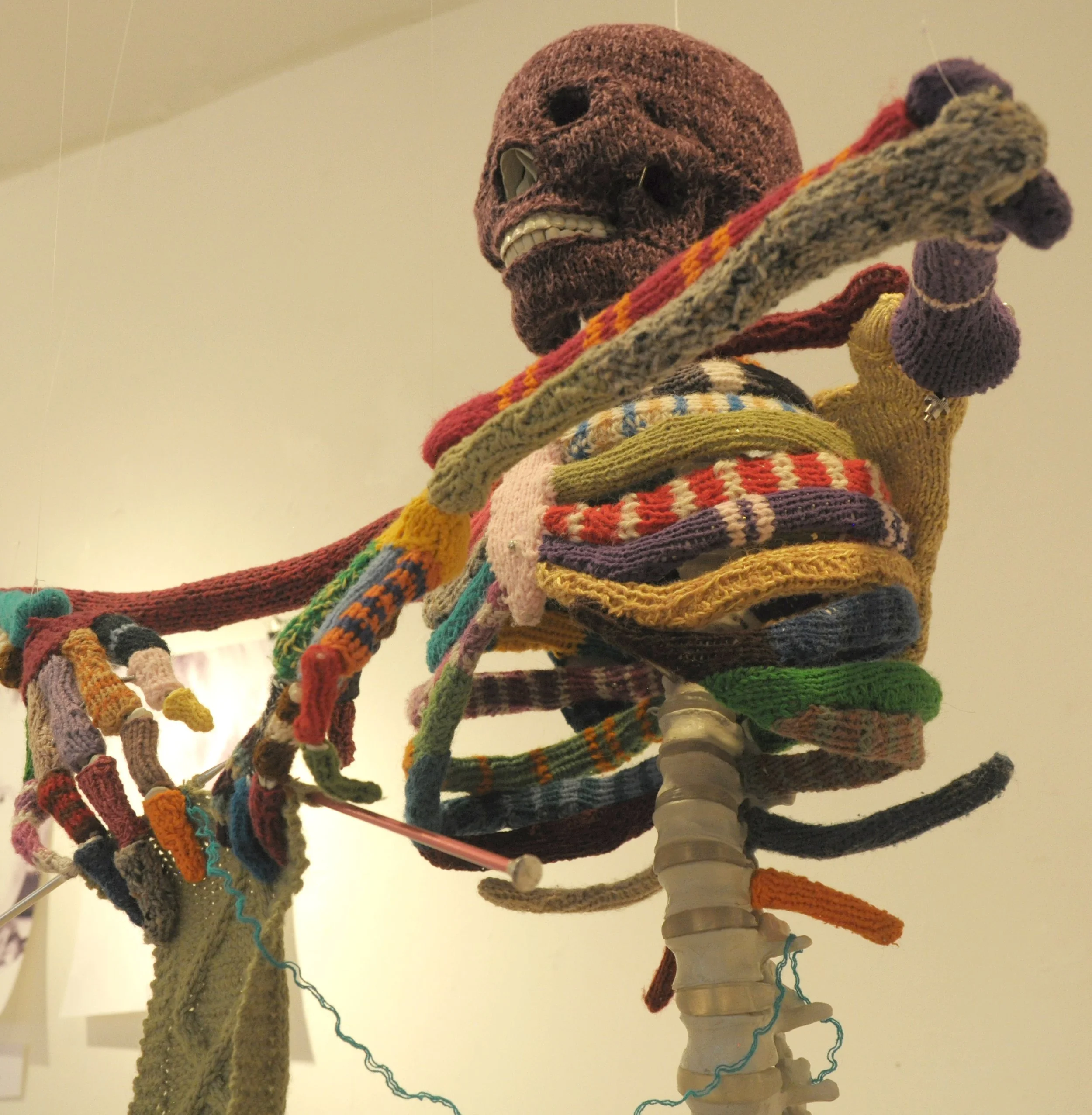 Skeleton wearing customized clothing