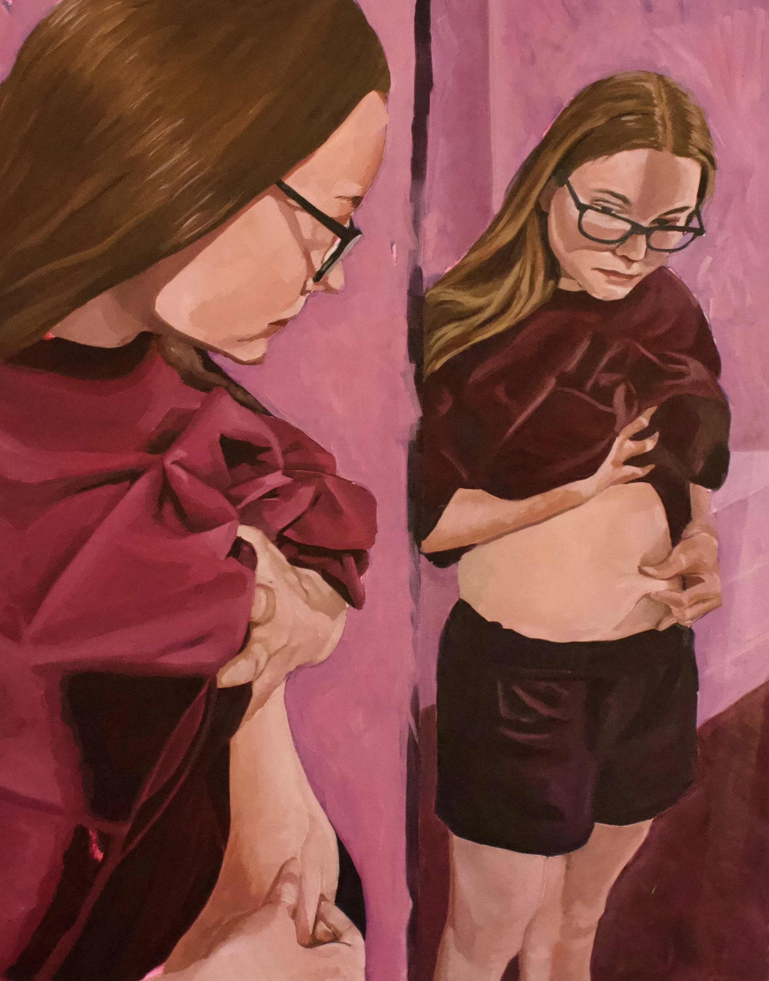 Reflection, 2025,
 Oil on Canvas, 22" x 28"