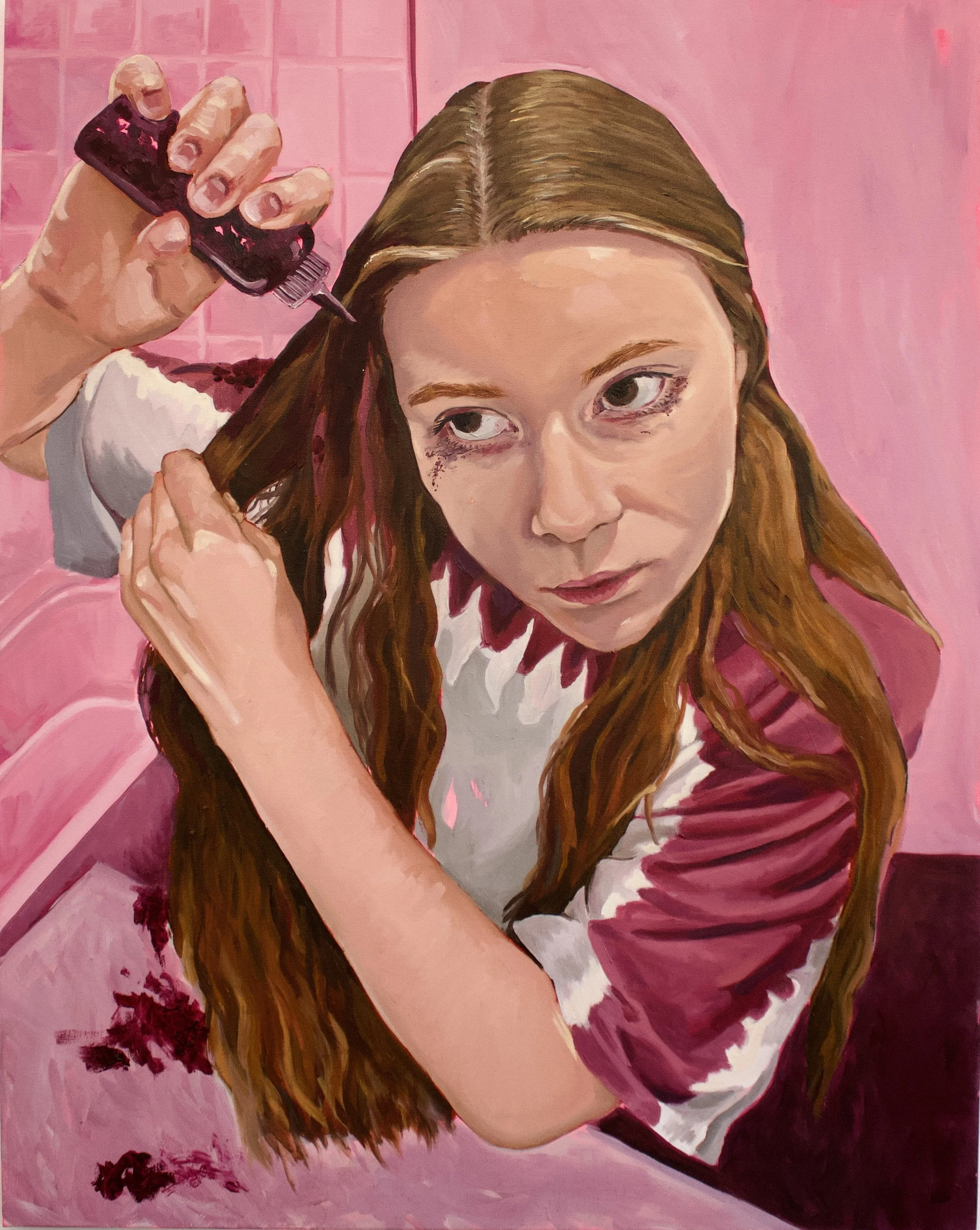 Collapse, 2025, Oil on Canvas, 22" x 28"