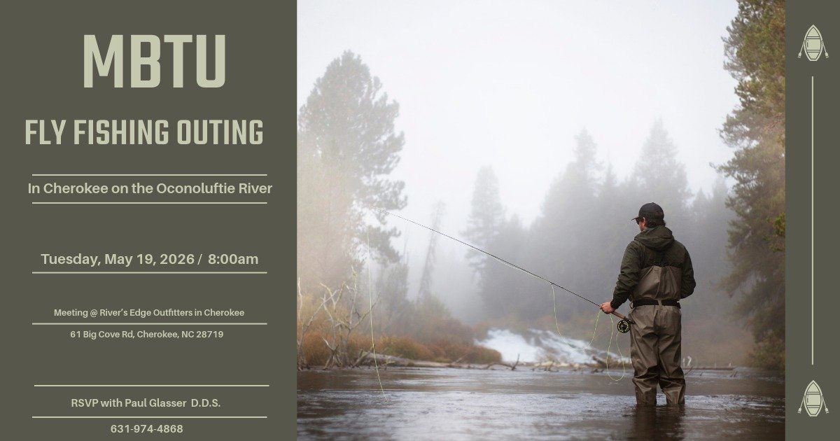 In Cherokee on the Oconoluftie River Fly Fishing Outing 