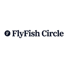 Fly Fish Circle logo with a dark blue circle containing an 'F' and the text 'FlyFish Circle' beside it.