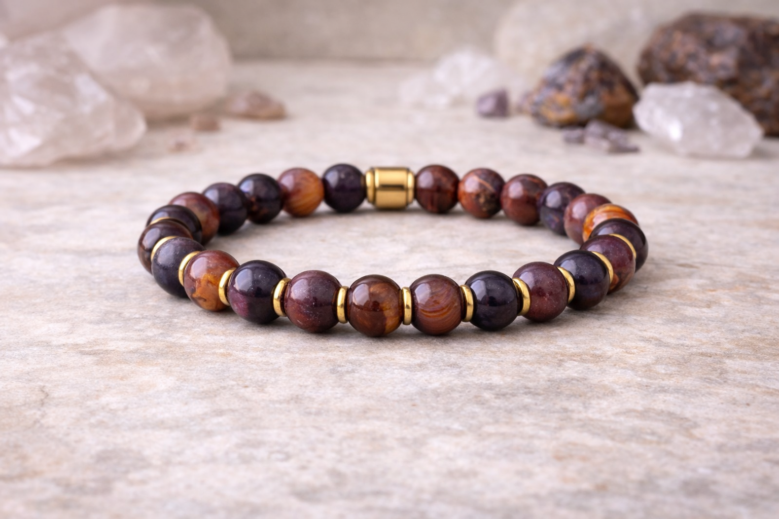 Pruple Tiger's Eye Band