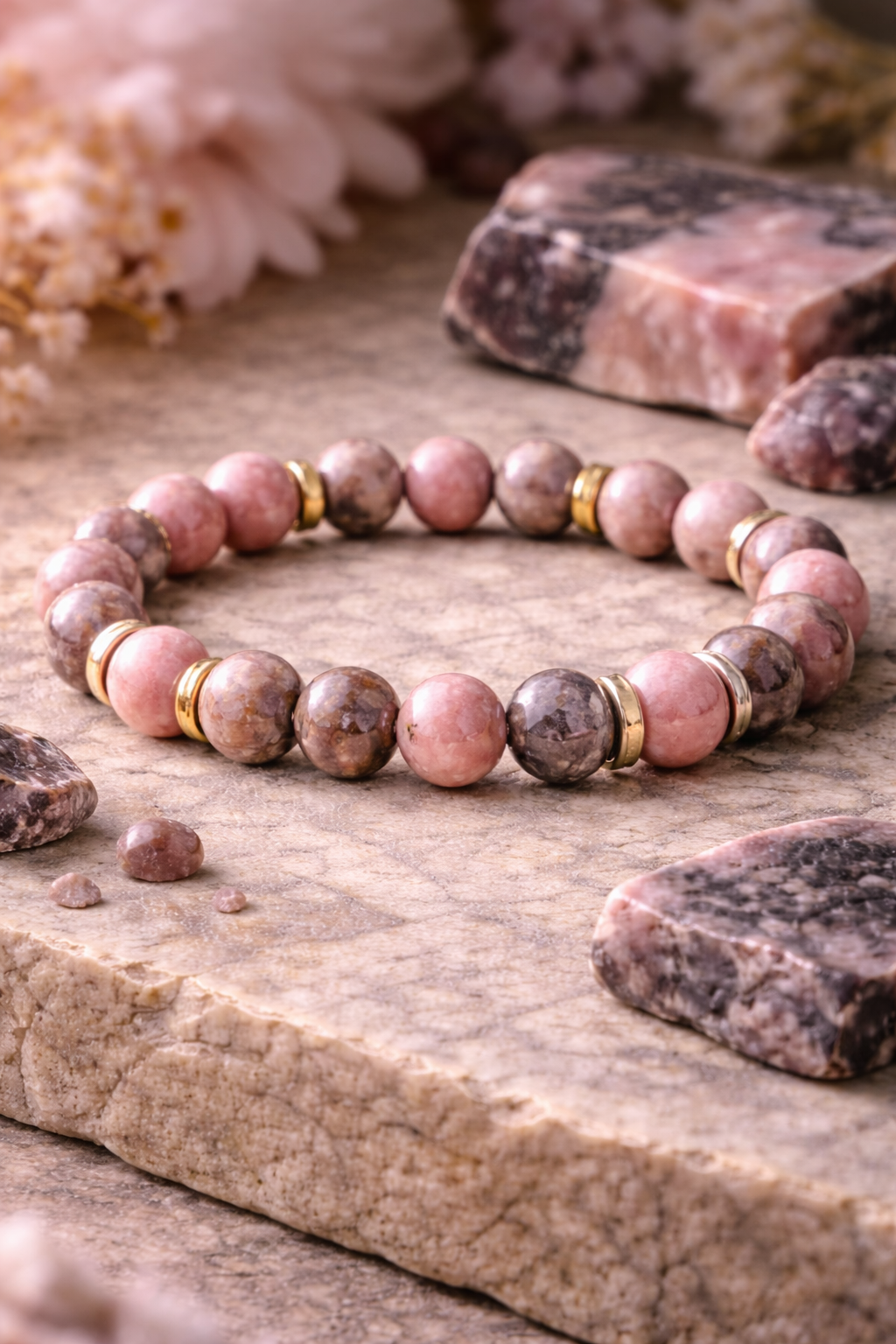 Pink Rhodonite Band