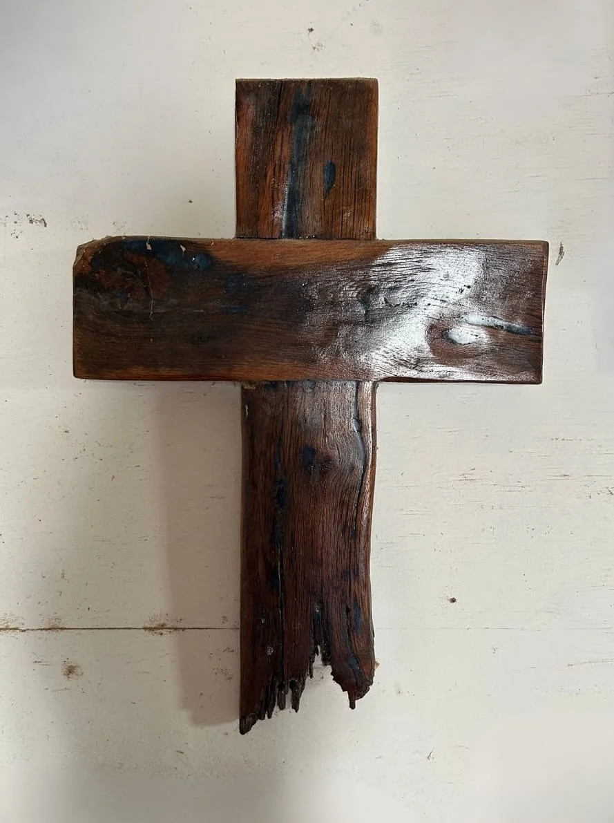 Cross / 
$95 / 
Made from Pecan / 
30x12"