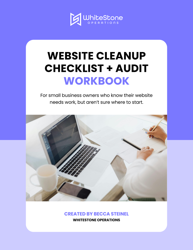 Website Cleanup Checklist + Audit Workbook cover