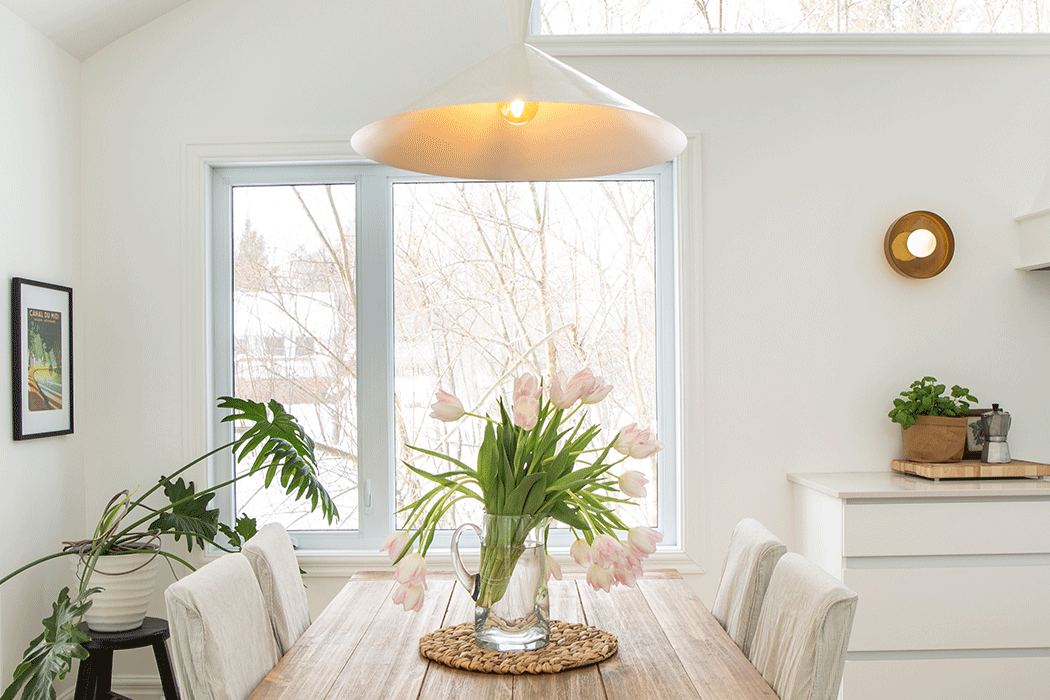 Design intérieur salle à manger Lac-Brome