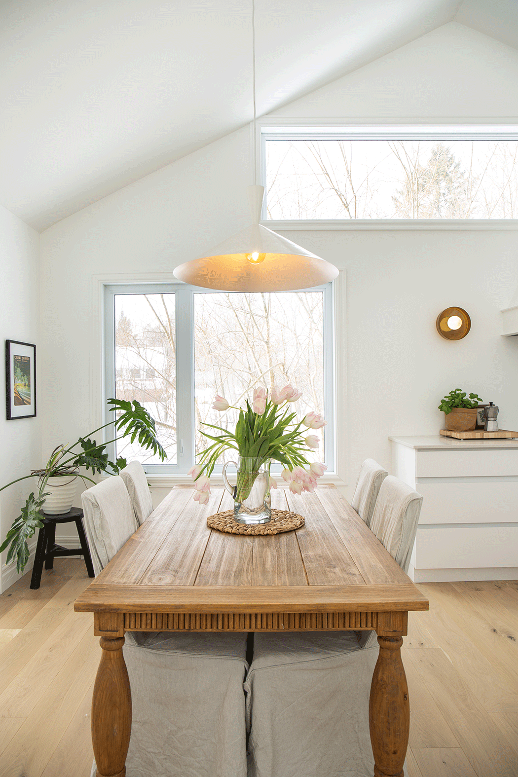 Design intérieur salle à manger Lac-Brome