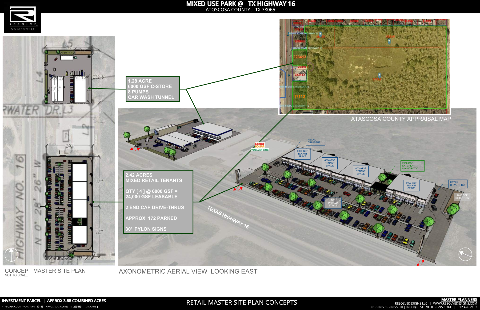RETAIL CENTER DEVELOPMENT   |   POTEET,  TEXAS  _ RESOLVE 06
