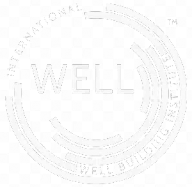 Logo of the Well Building Institute with a circular design and text reading 'INTERNATIONAL WELL BUILDING INSTITUTE' and 'WELL' at the center.