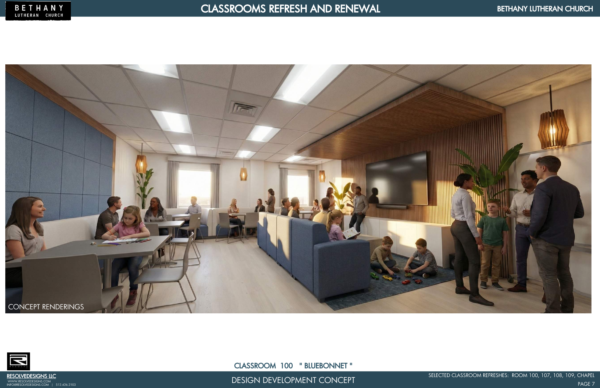 BETHANY LUTHERAN | COMMERCIAL INTERIORS  |  CLASSROOMS  |   AUSTIN,TX
