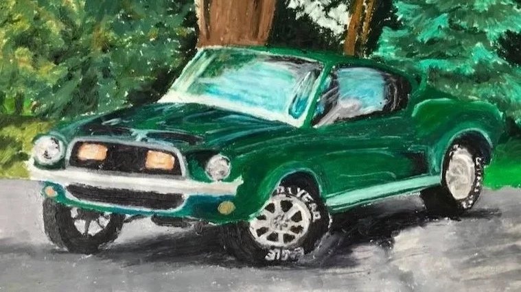 Mustang - Oil Pastel (2017)
