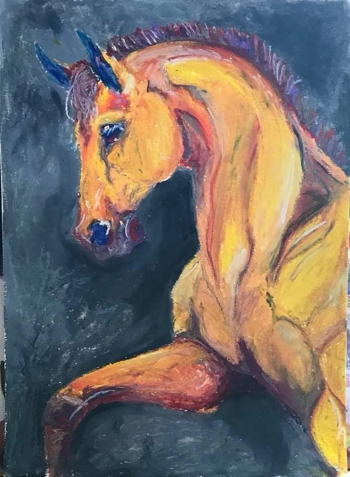 Horse - Oil Pastel (2019)