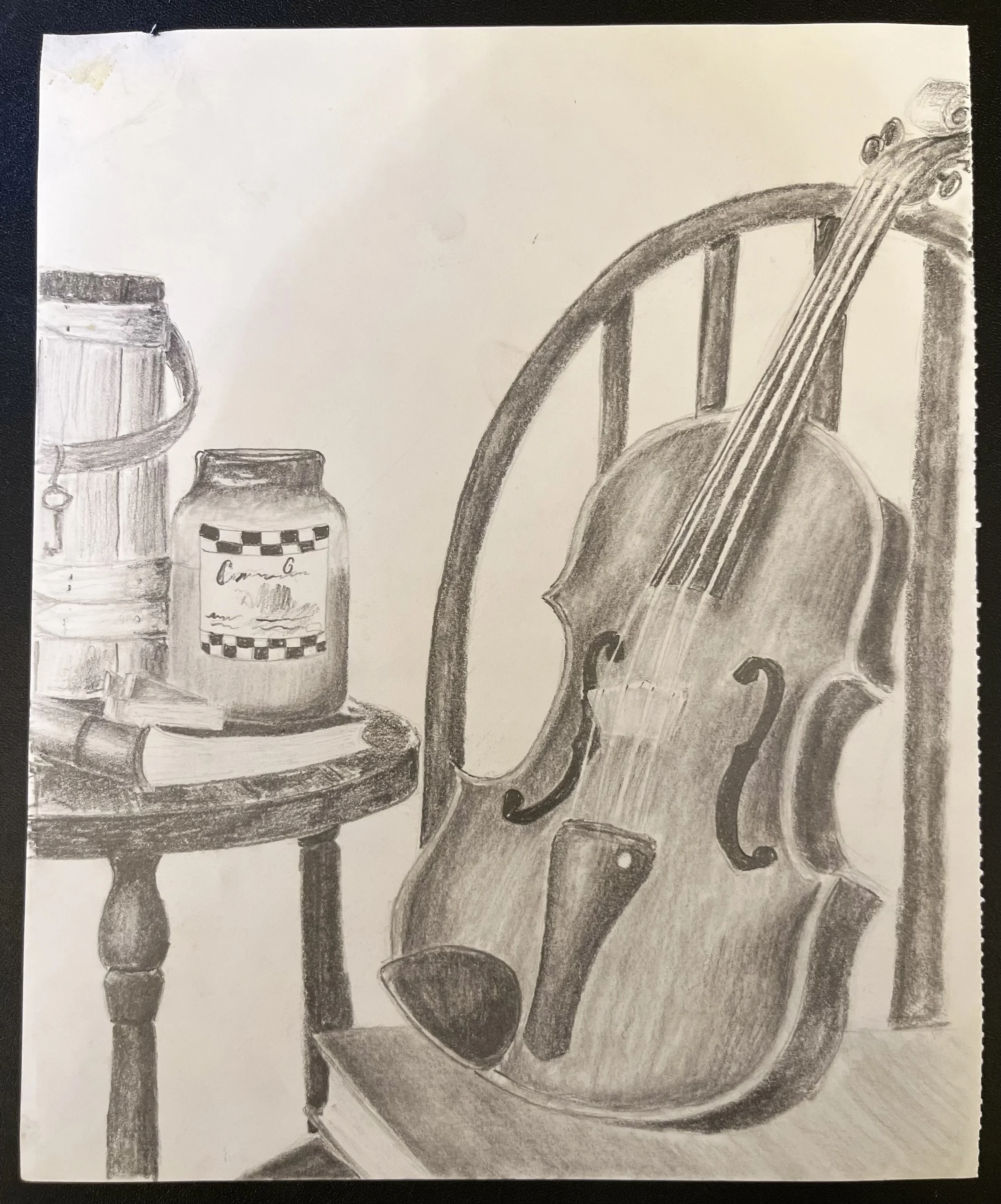 Still Life with Violin - Graphite (2018)