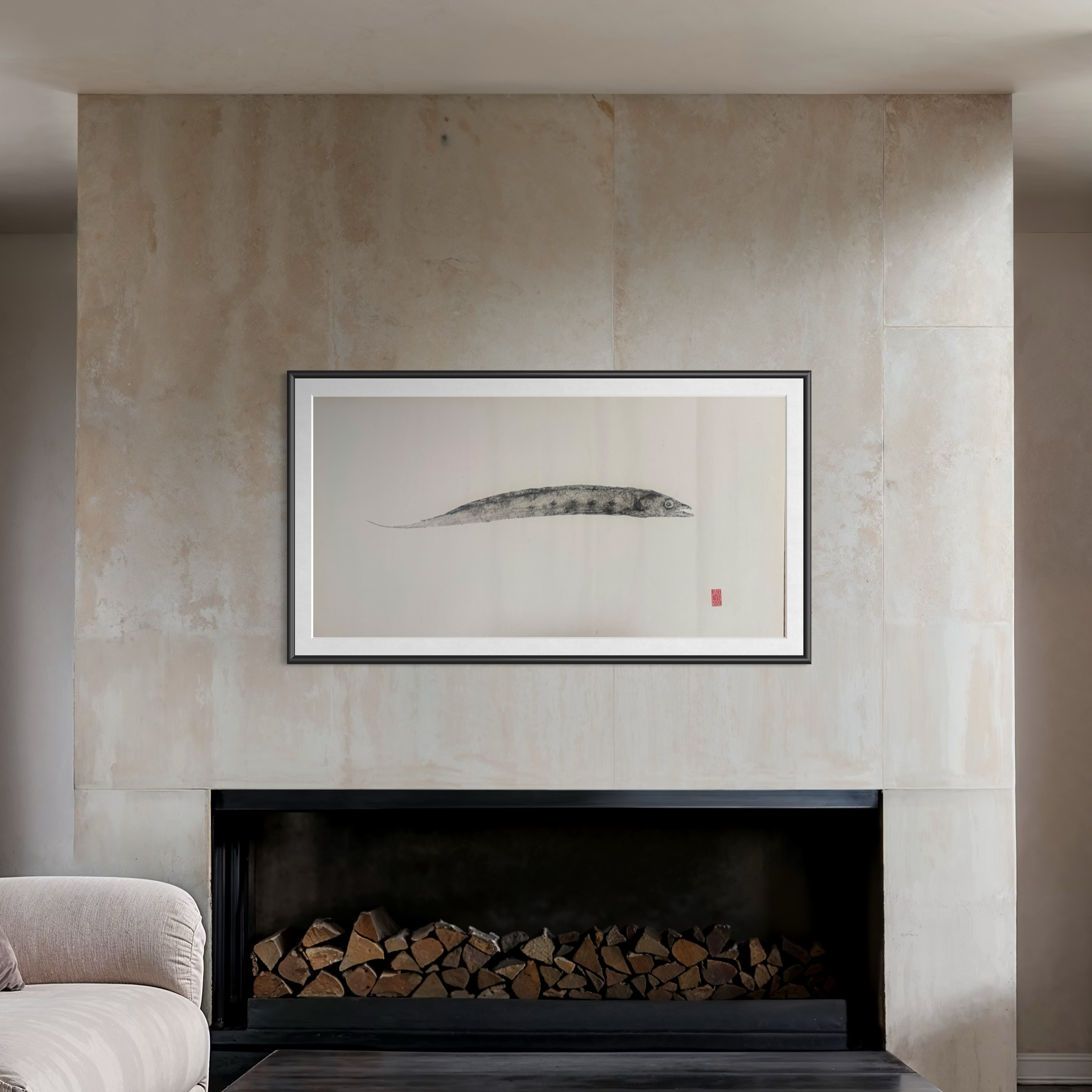 Ribbonfish Original Gyotaku