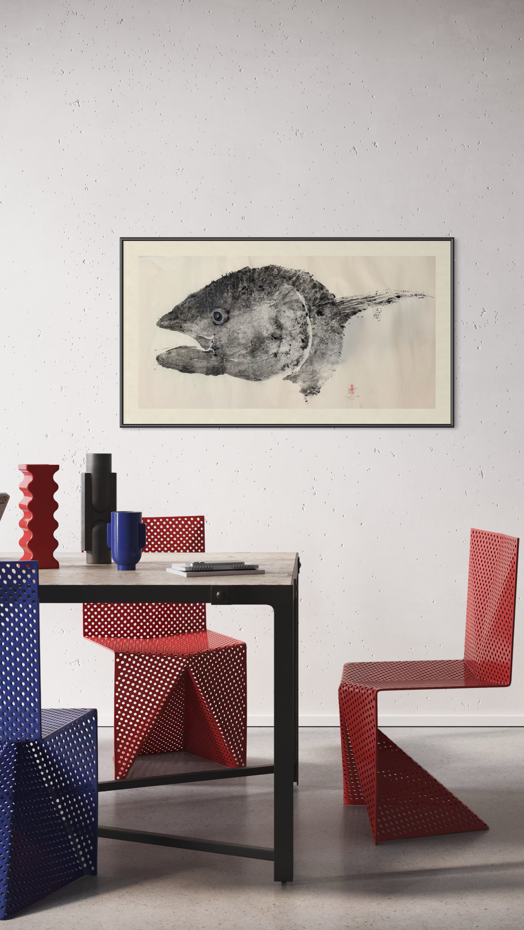 Bluefin Tuna Original Gyotaku
