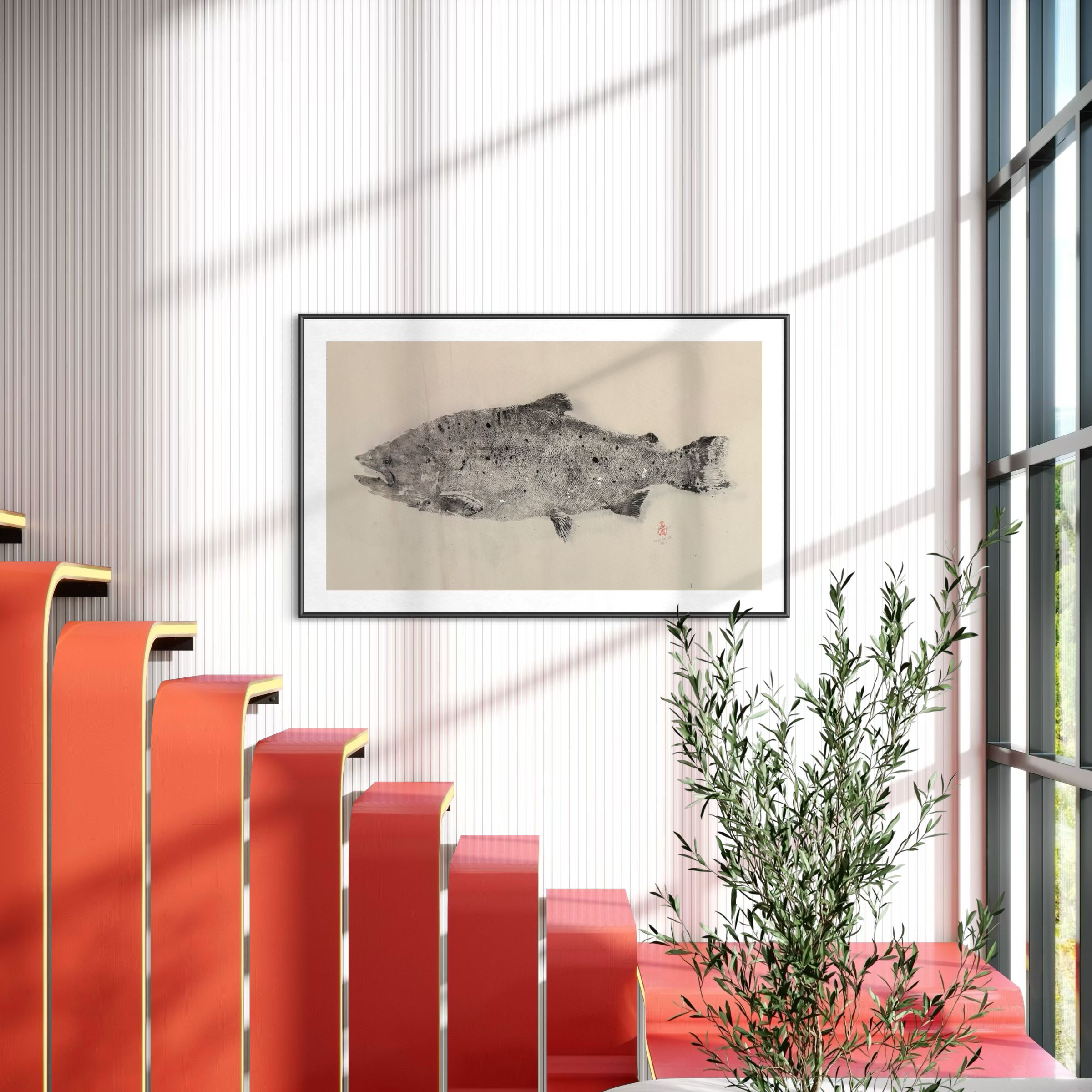King Salmon Original Gyotaku