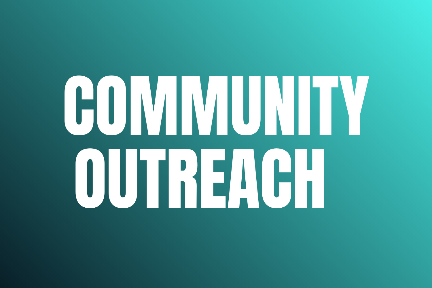 Join a Community Outreach Event