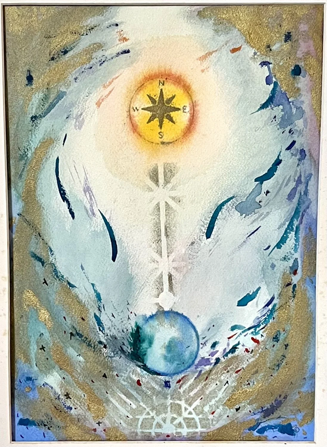 Pendulum, 2012, ink and watercolor, 10 x 14"