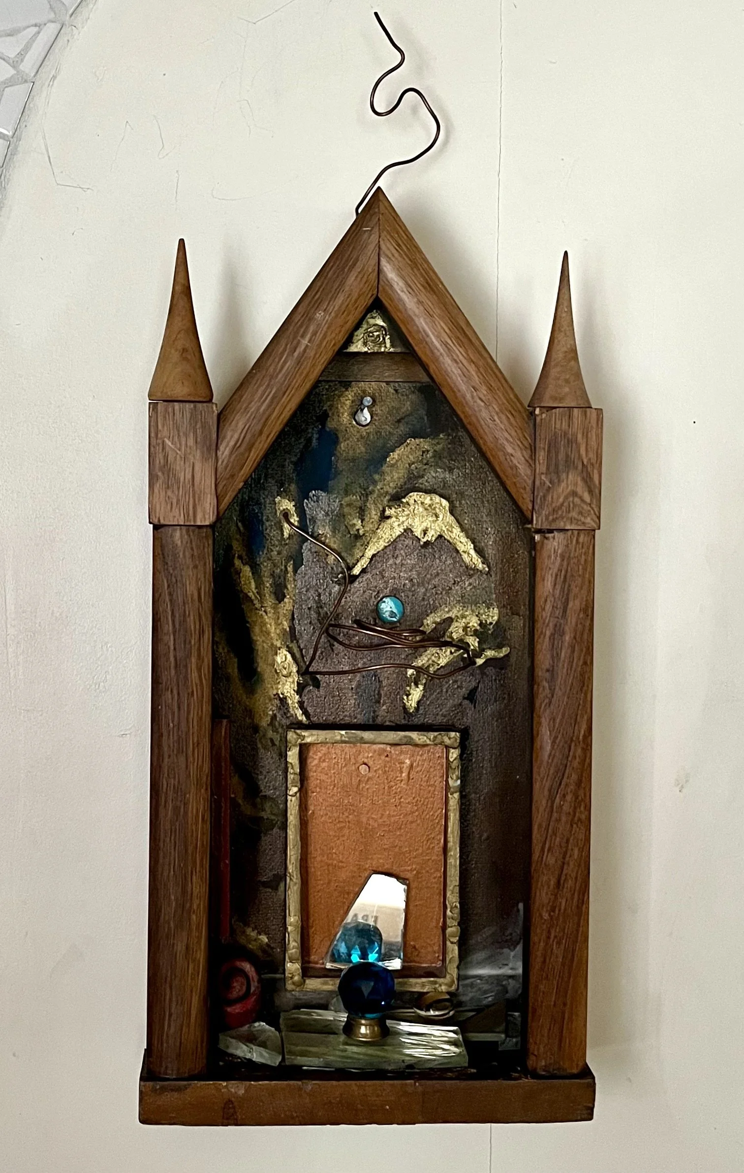 Past Presence, 2026, mixed media construction, 10 x 3.5 x 24"
