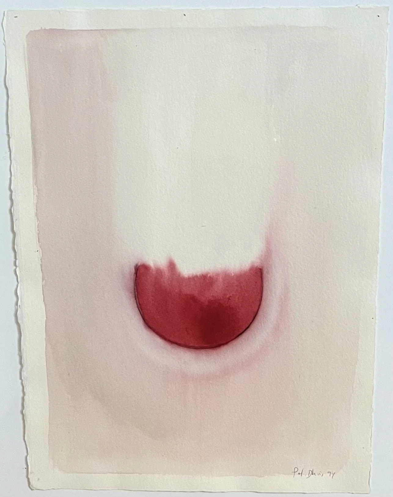 Reception #7, 1994, watercolor, 11 x 15"