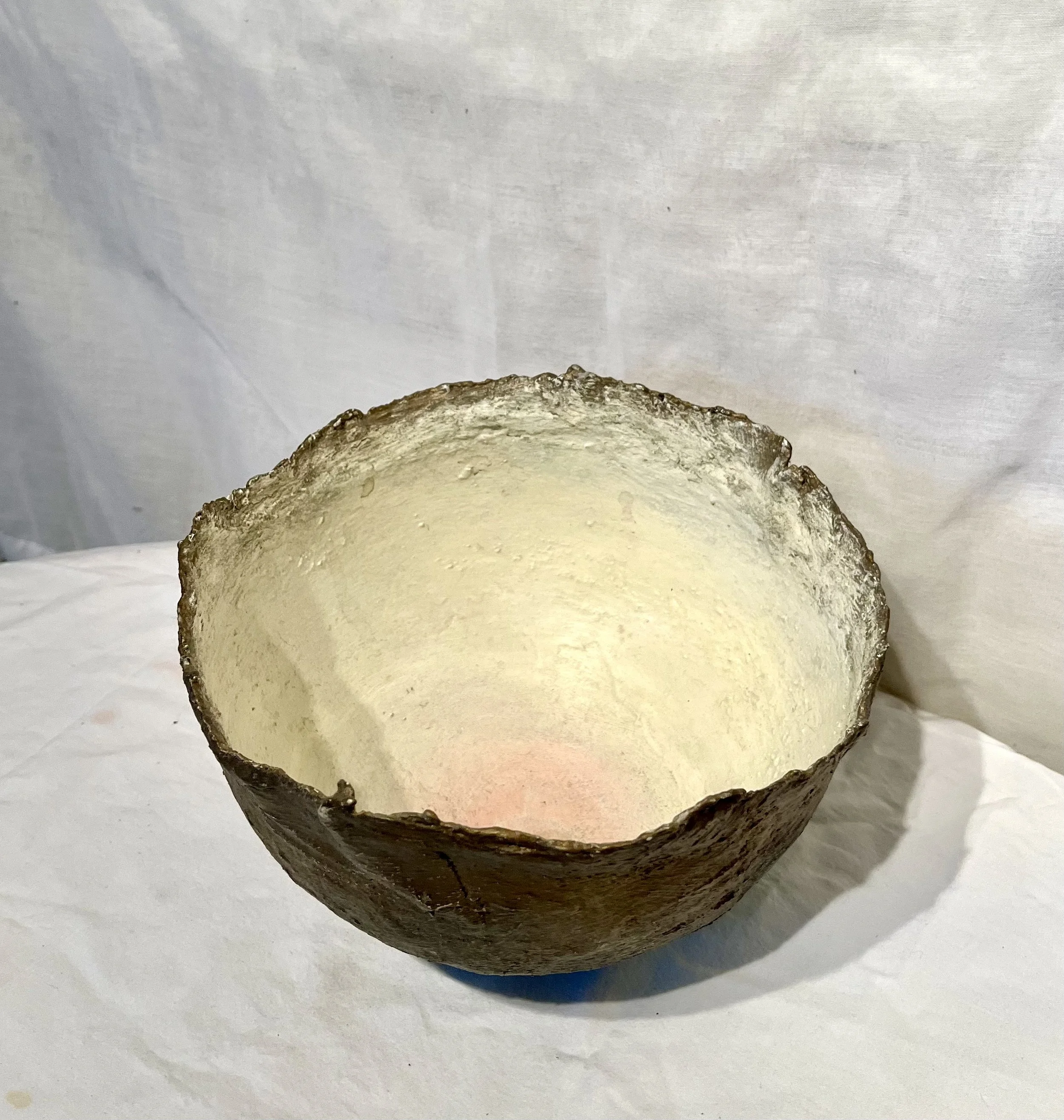 Presence, 1990, plaster, gauze and paint, 9" diameter x 6" high