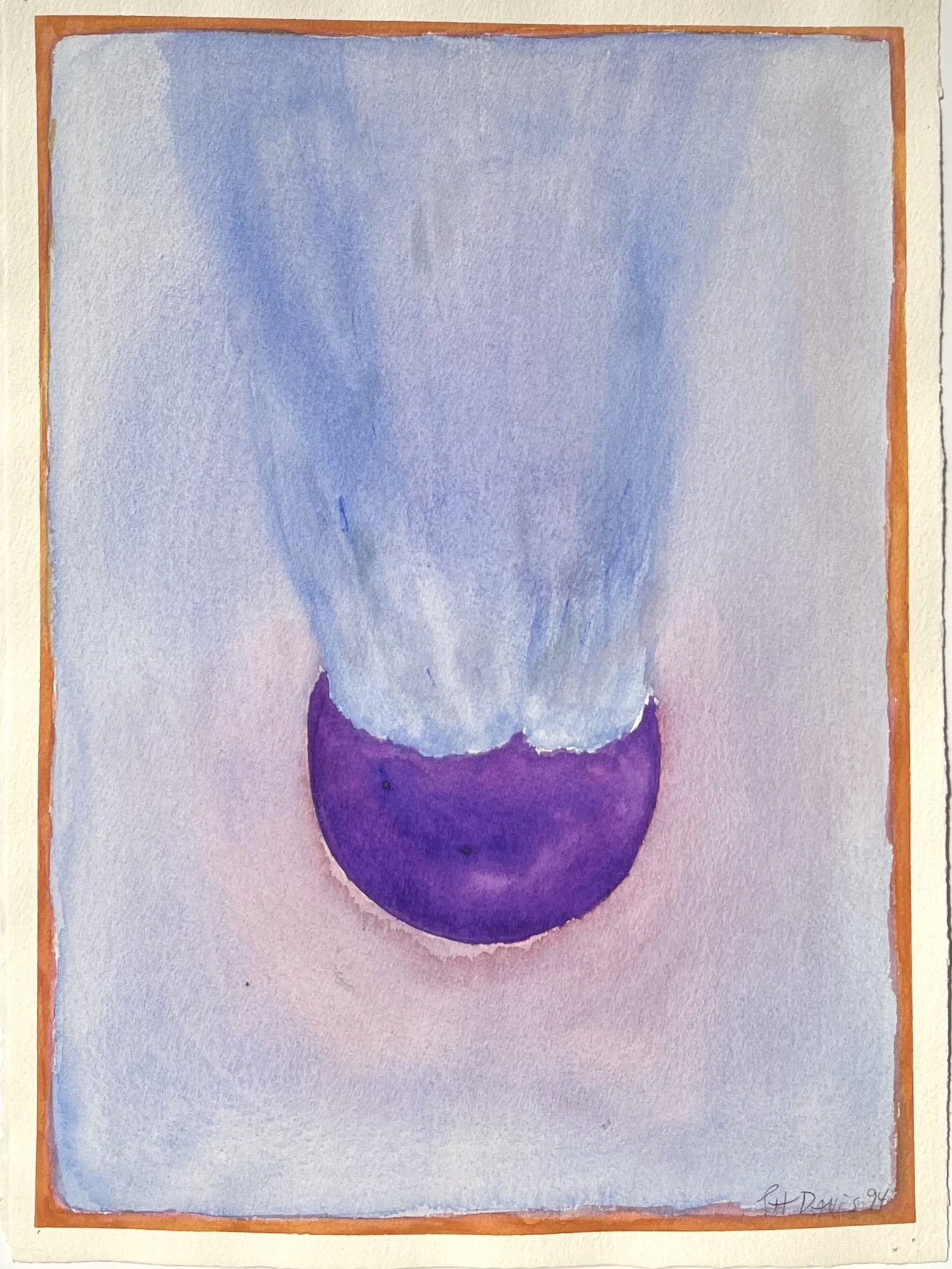 Reception #1, 1994, watercolor, 11 x 15"