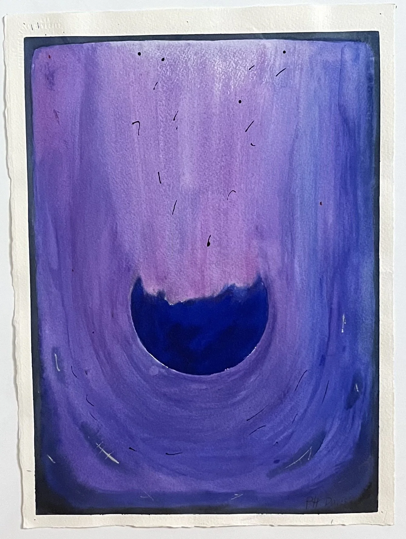 Reception #4, 1994, watercolor, 11 x 15"