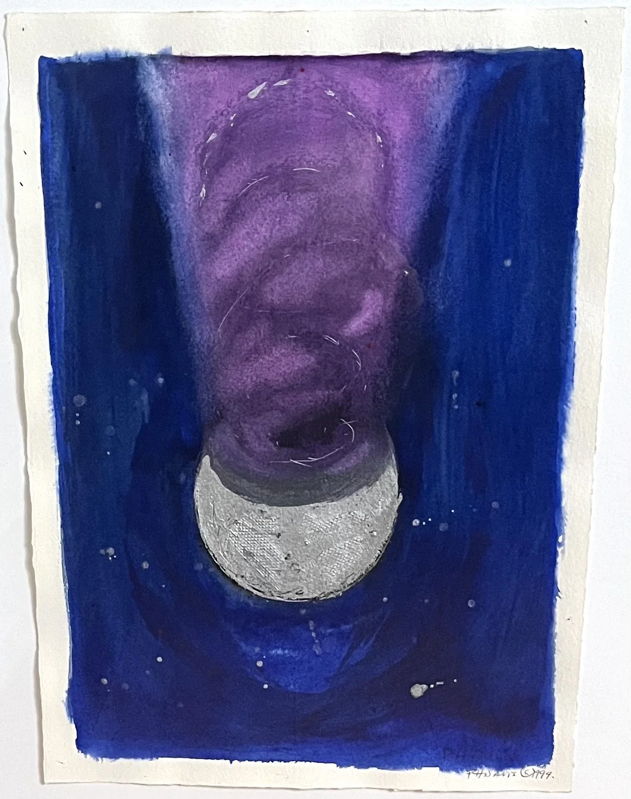 Reception #6, 1994, watercolor and ink, 11 x 15"