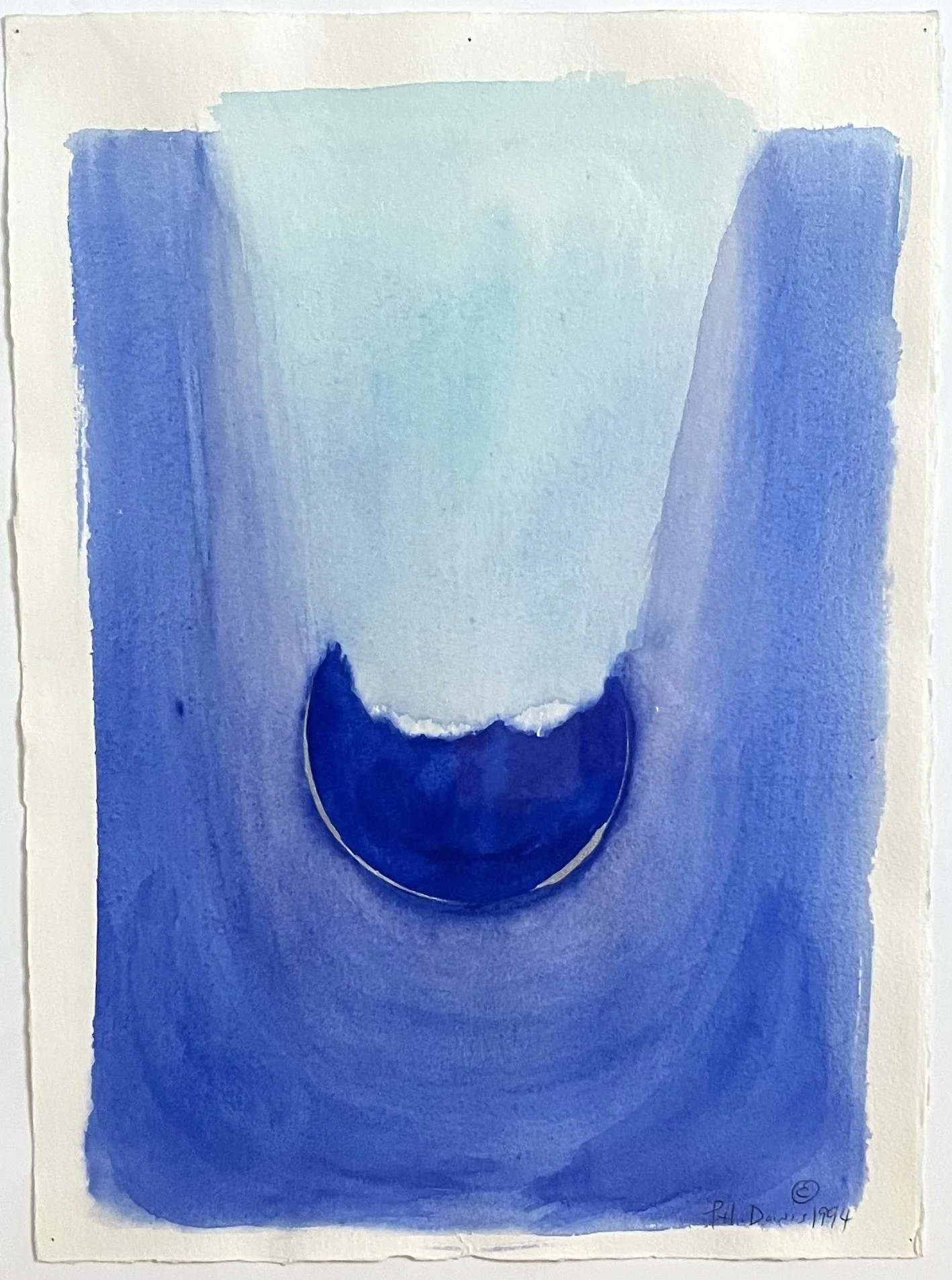 Reception #3, 1994, watercolor and ink, 11 x 15"