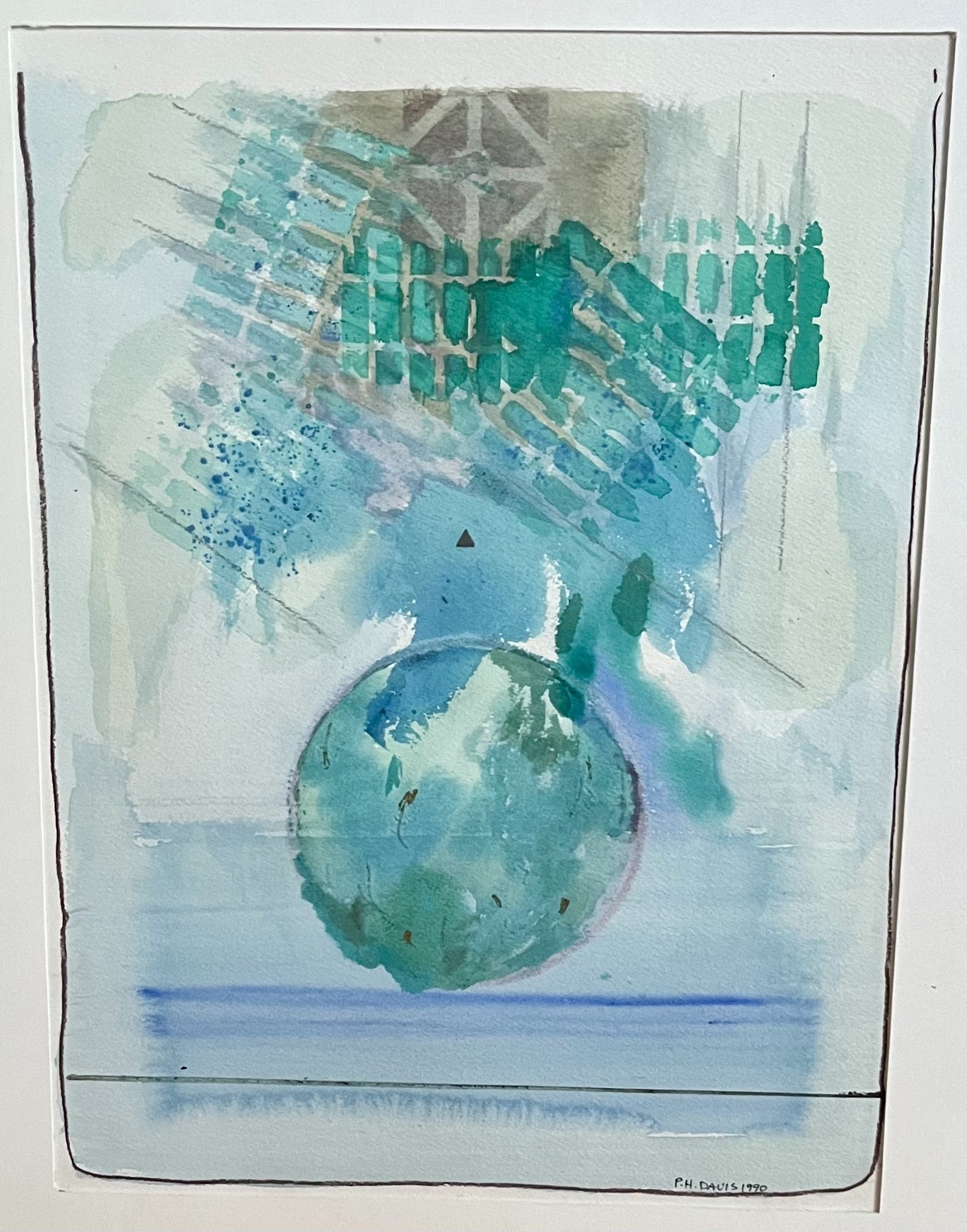 Messy Earth, 1990, watercolor and pencil, 11 x 15"