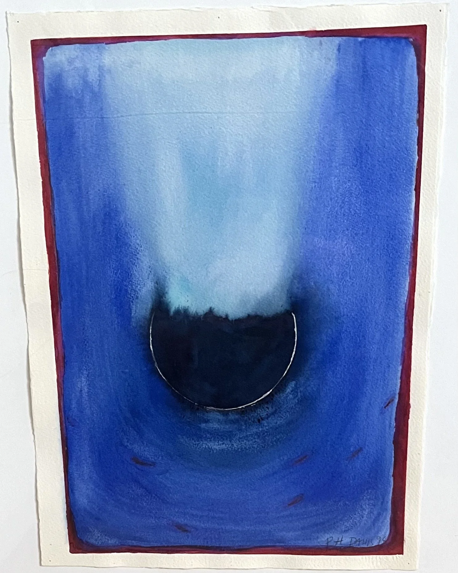 Reception #5, 1994, watercolor and ink, 11 x 15"