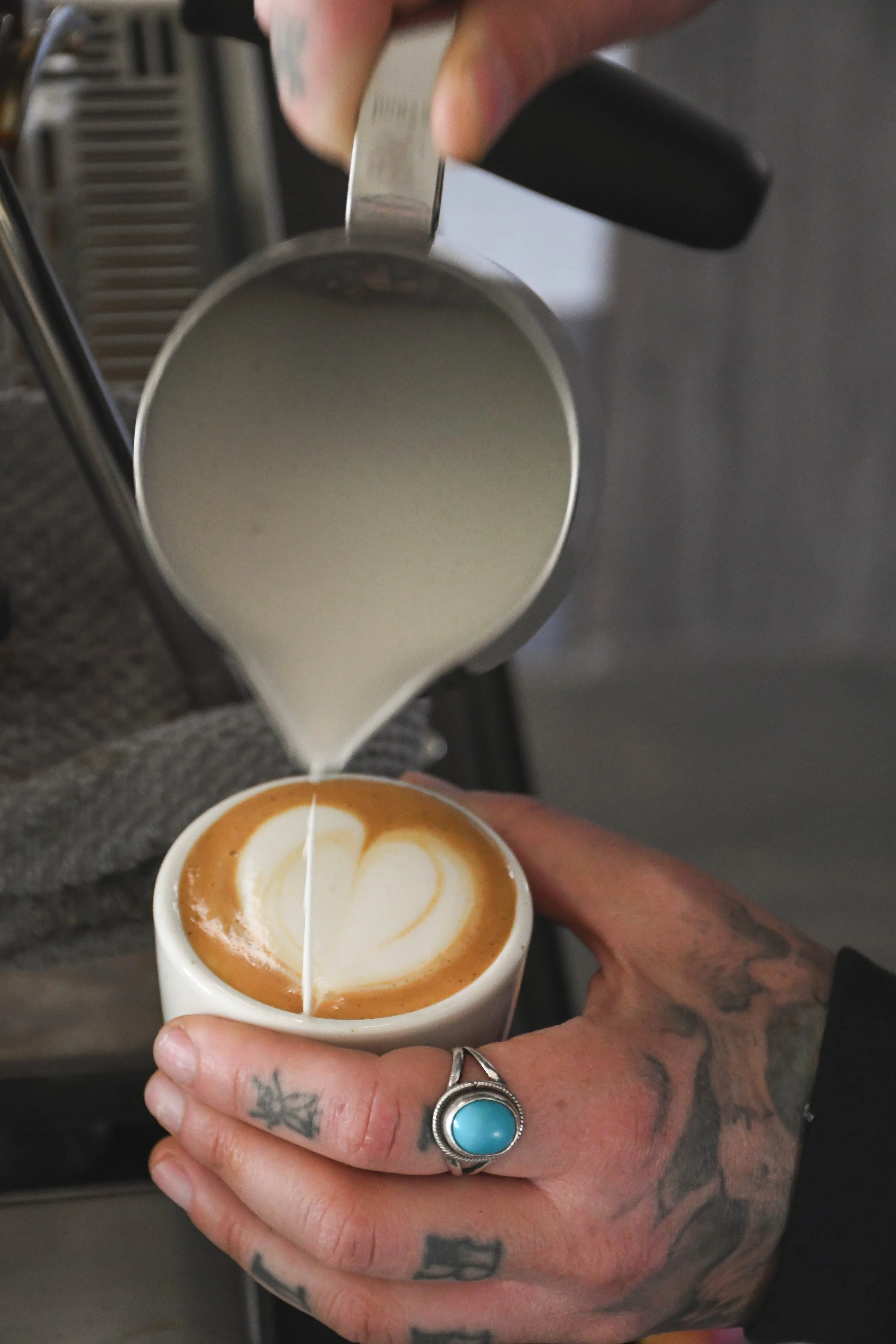 High-end espresso catering for production sets in Madison and Milwaukee. Specialized latte art and professional barista services for creative agencies.