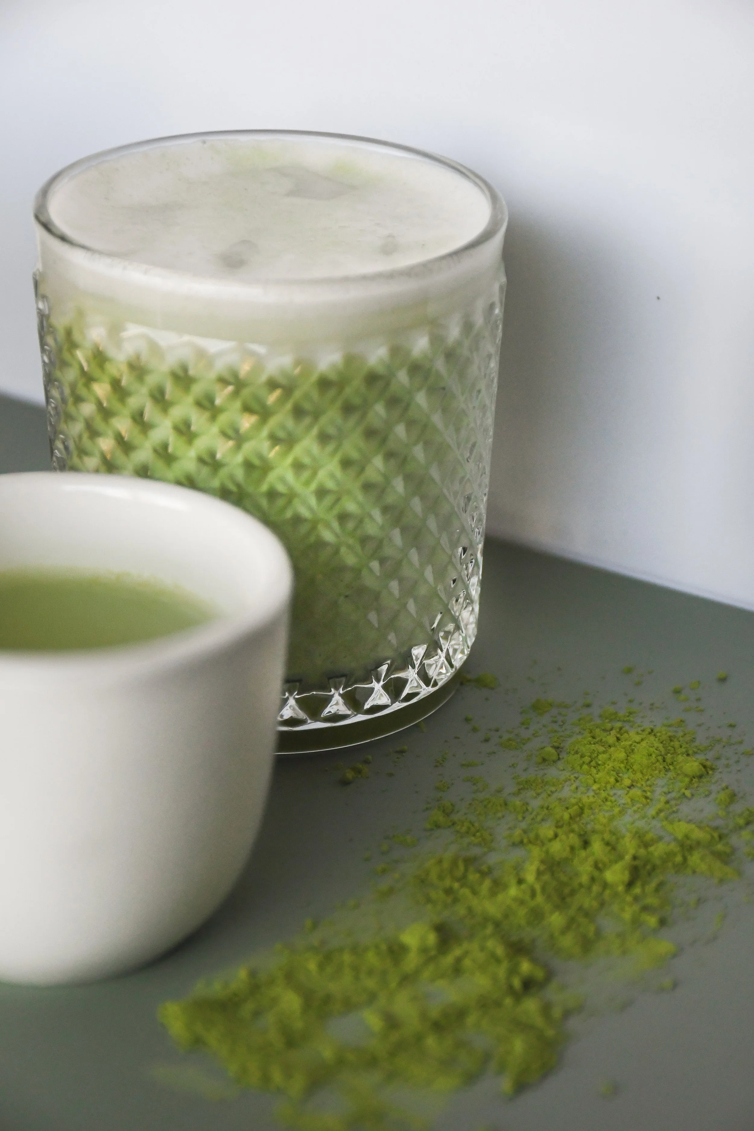 Ceremonial matcha latte for film production sets and recording studios in Madison and Milwaukee.