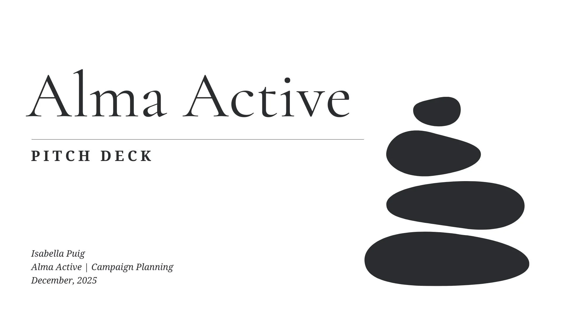 Alma Active Brand Creation and Activation Strategy