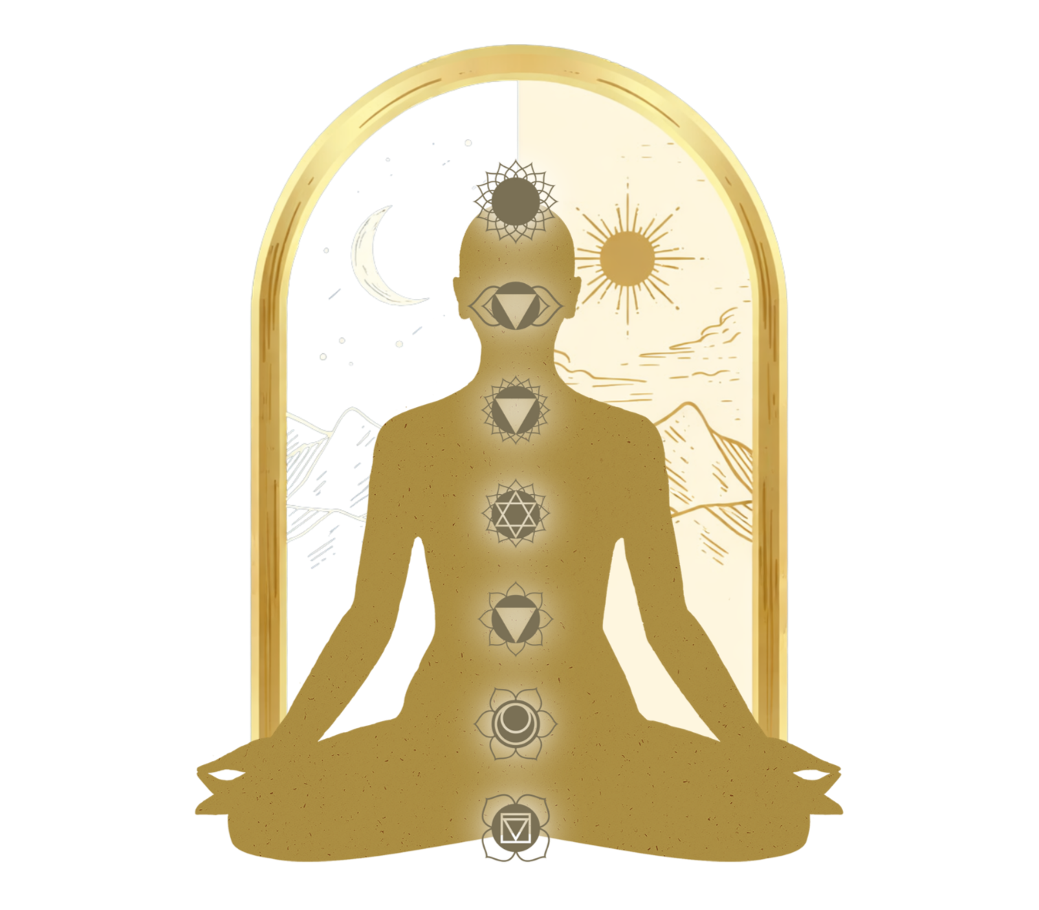 Chakra meditation artwork representing mindfulness and nervous system balance