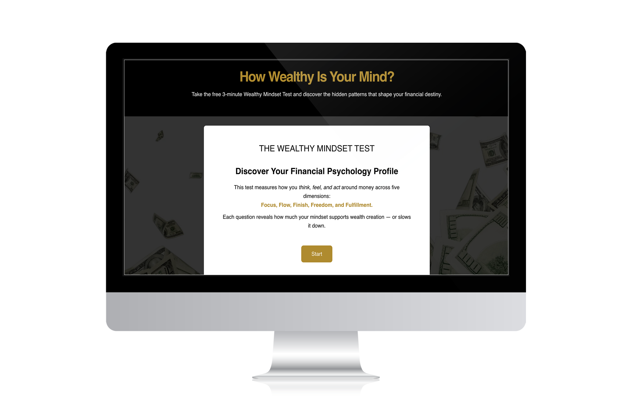 The Wealthy Mindset Test Mockup