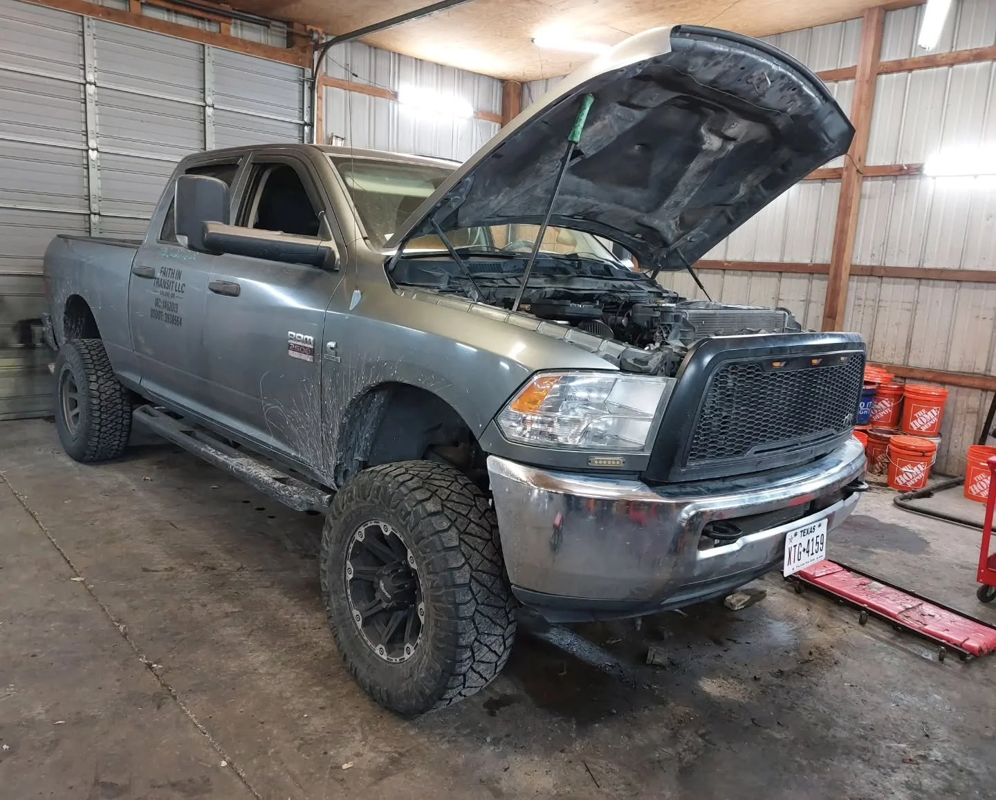 This 4th gen is back together but unfortunately someone fire ringed the head prior and did not do a good job. 

This truck will be getting a new or good used head and an OE head gasket. 

Front case has been resealed.

We have an open schedule next w